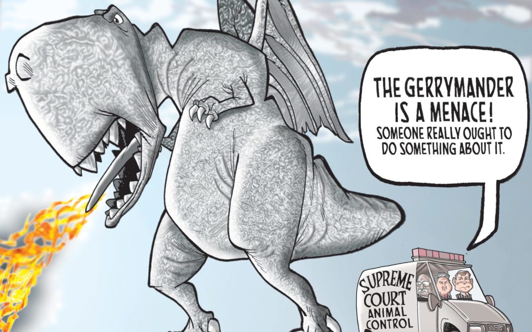 In gerrymandering ruling, who&apos;s the dinosaur?: Today&apos;s Toon